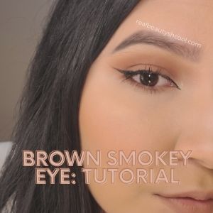 brown smokey eye look