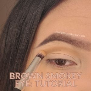 brown smokey eye look 