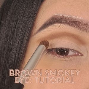 brown smokey eye tutorial