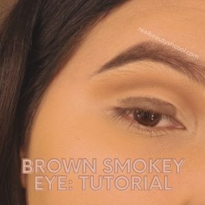 brown smokey eye