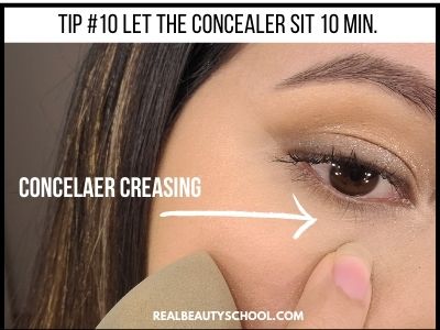 how to stop concealer from creasing under eyes - how to apply concealer under eyes - concealer creasing - cakey concealer 