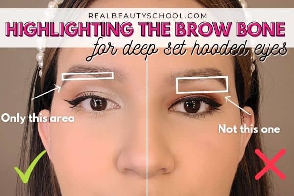 How to apply eyeshadow to make deep set eye pop