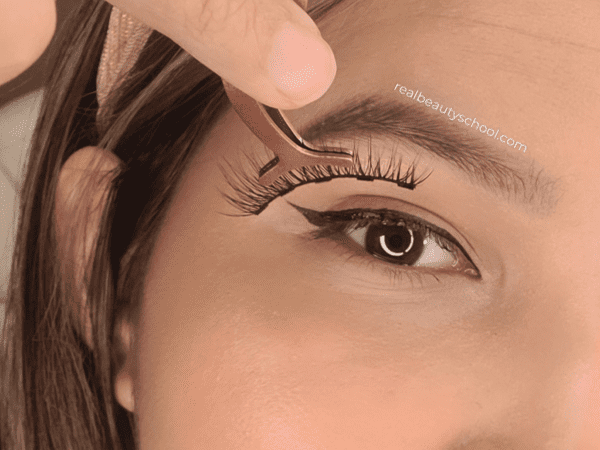 How to apply magnetic eyelashes with eyeliner for beginners step by step tutorial 