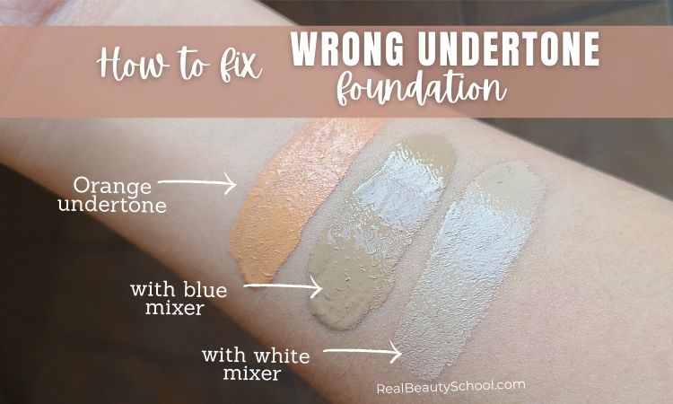 How to fix wrong undertone foundation