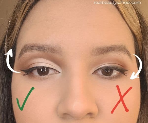 Cut crease for hooded eyes tutorial step by step 