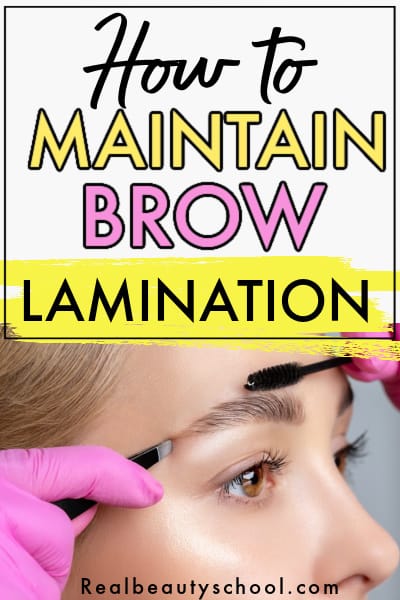 how to maintain brow lamination