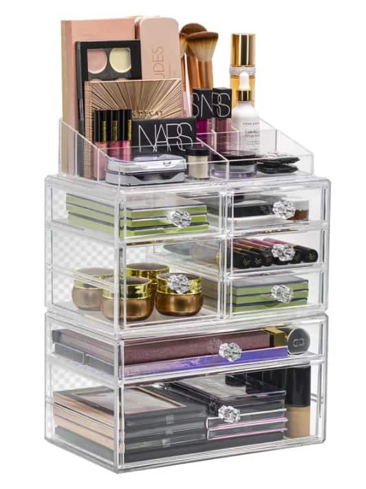 makeup storage drawers