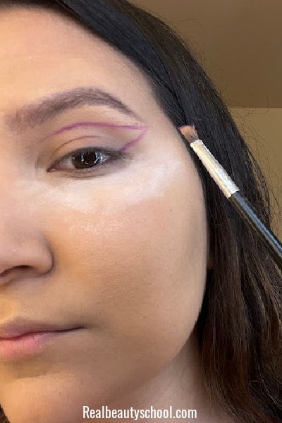 violet purple eyeshadow tutorial step 1