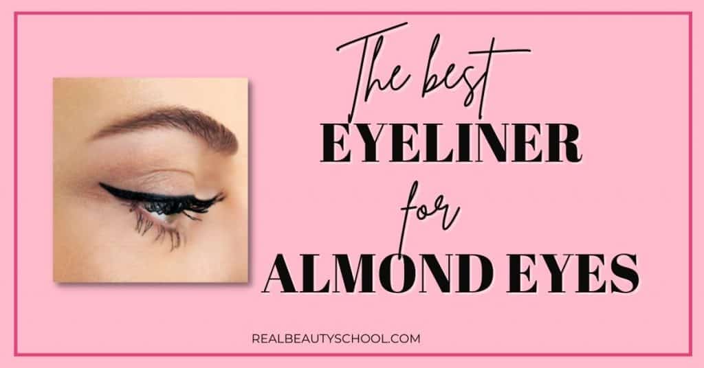 almond eye wearing eyeliner