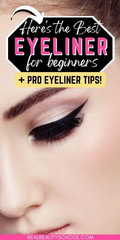 woman wering eyeliner for beginners
