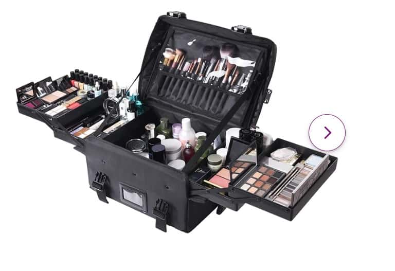 travel makeup train case for makeup artists 