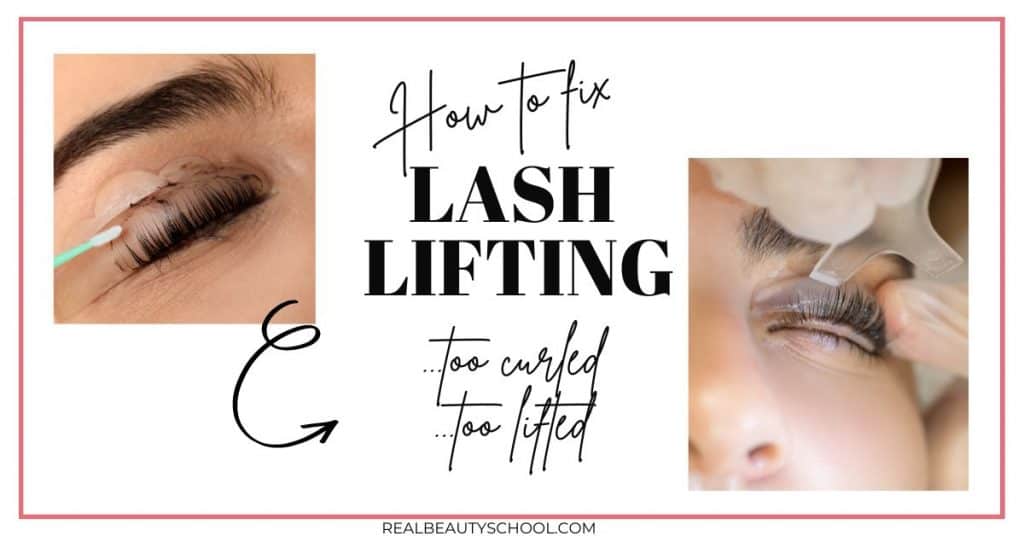 how to fix lash lifting too lifted