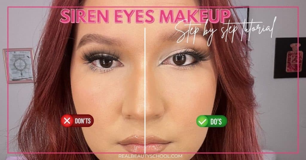 siren eyes tiktok trend makeup tutorial