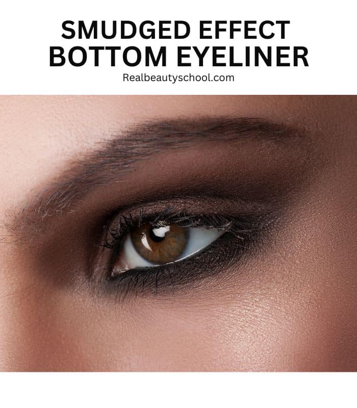 smudged bottom eyeliner makeup