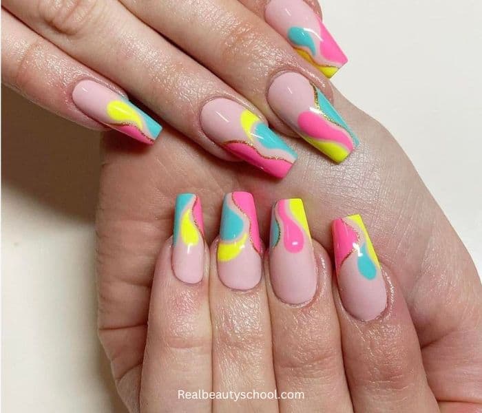 Spring 90s nails 