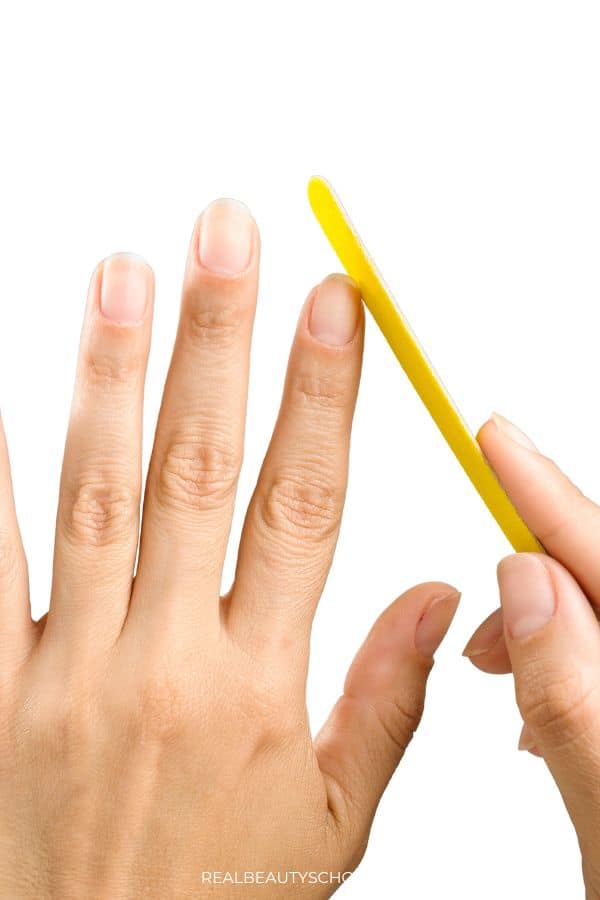 shaping your nails for gel nails at home