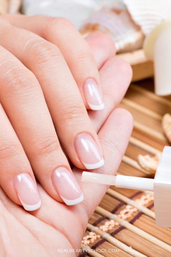 gel nail polish top coat application