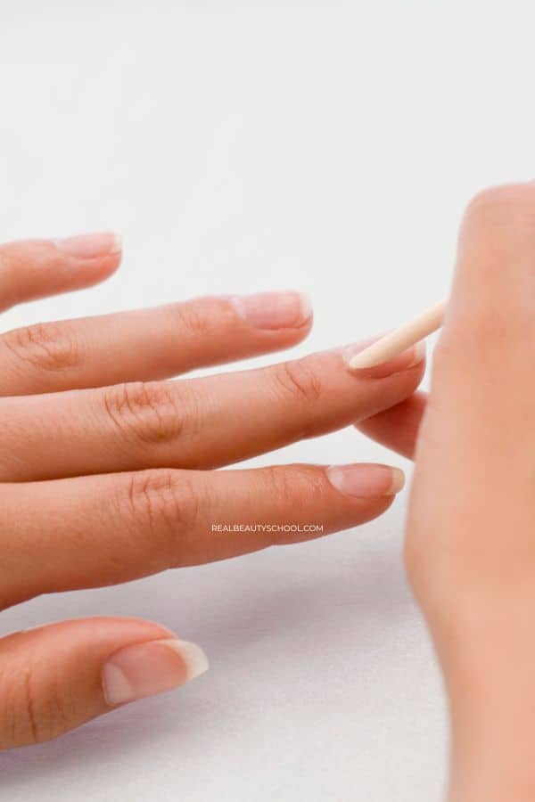 pushing cuticle for gel nails at home