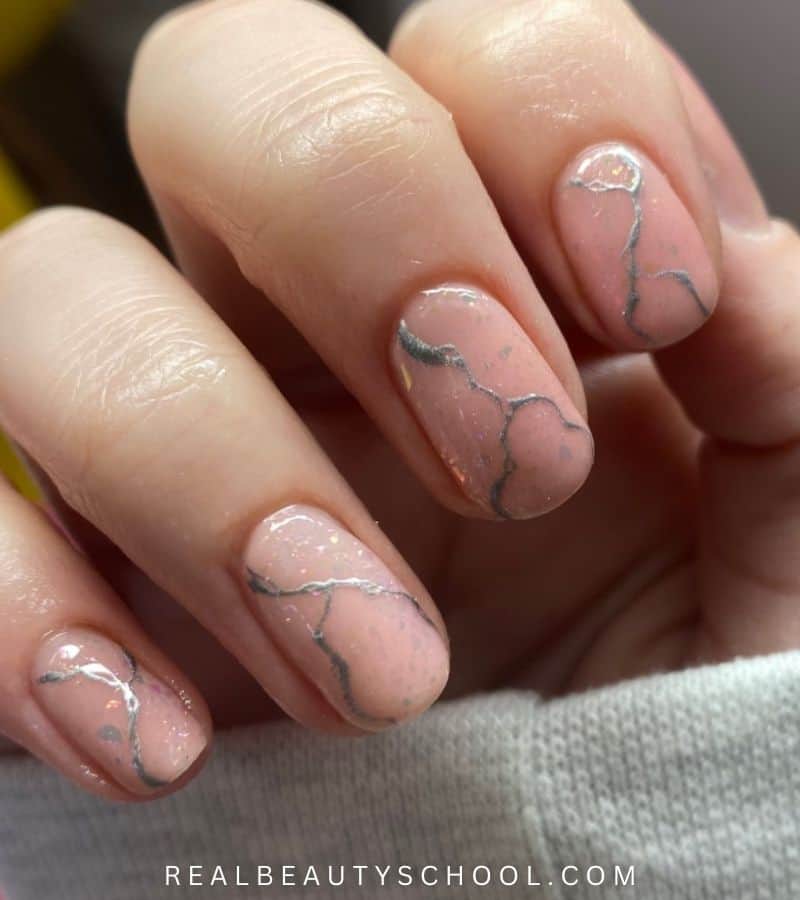 halloween gel nails design 