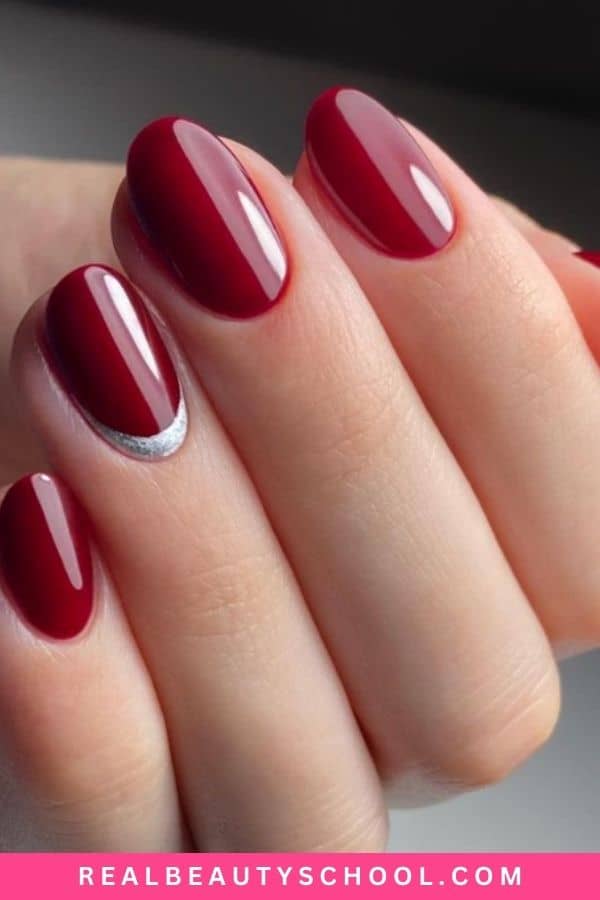 fall cherry nails design 