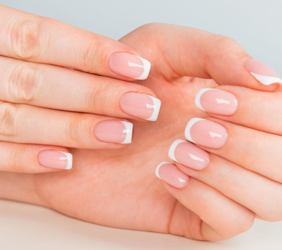 classic french nails