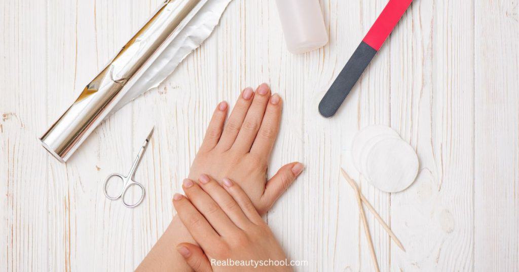 removing acrylic nails