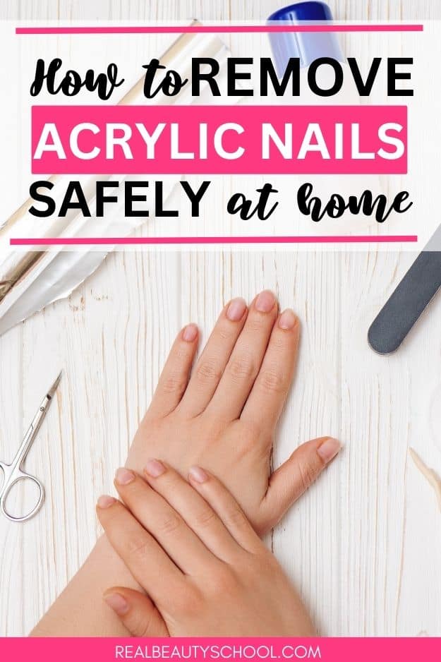 how to remove acrylic nails 