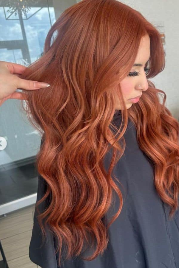 red copper hair 