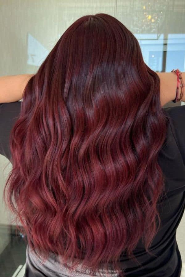 burgundy hair 