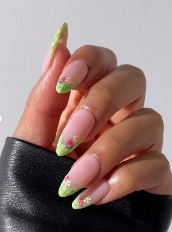  Summer Watermelon Nails