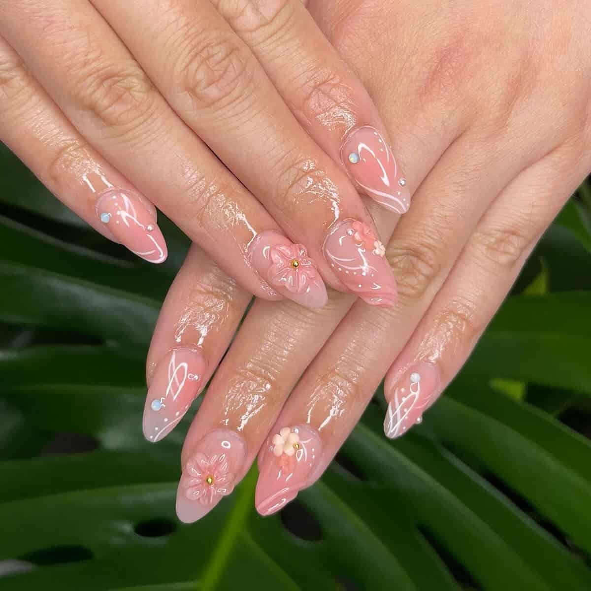 20 Gorgeous Blush Nail Design Ideas (to recreate) - Real Beauty School