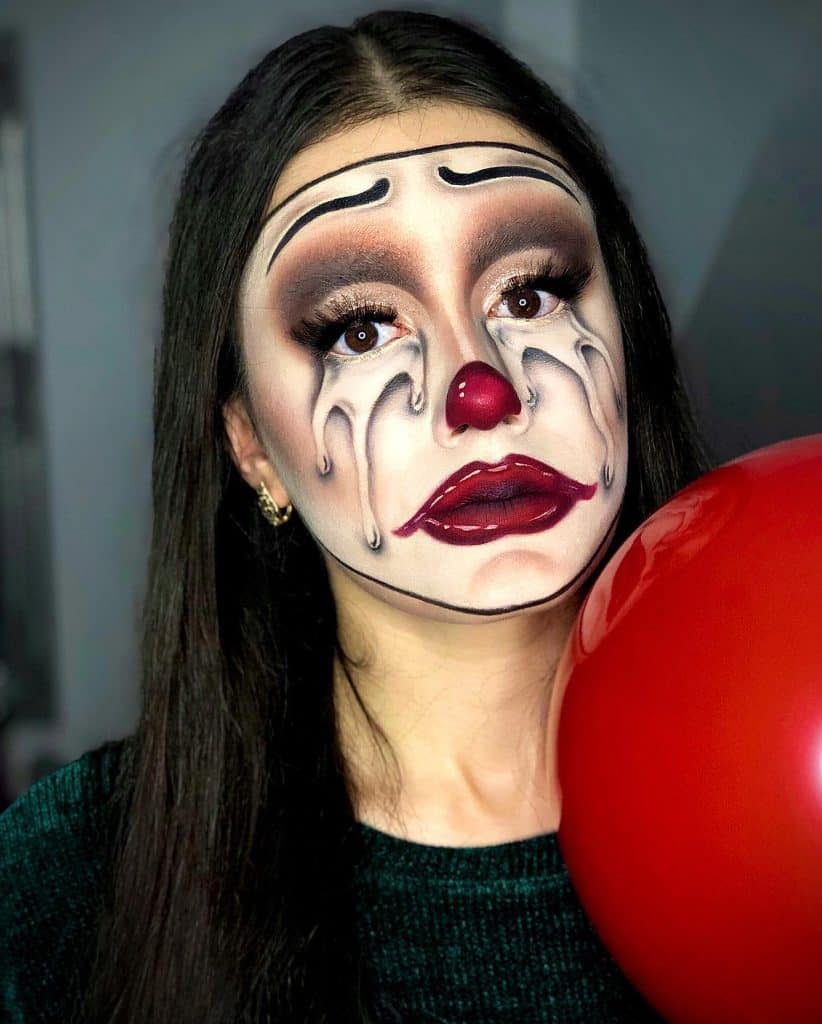 sad clown makeup 