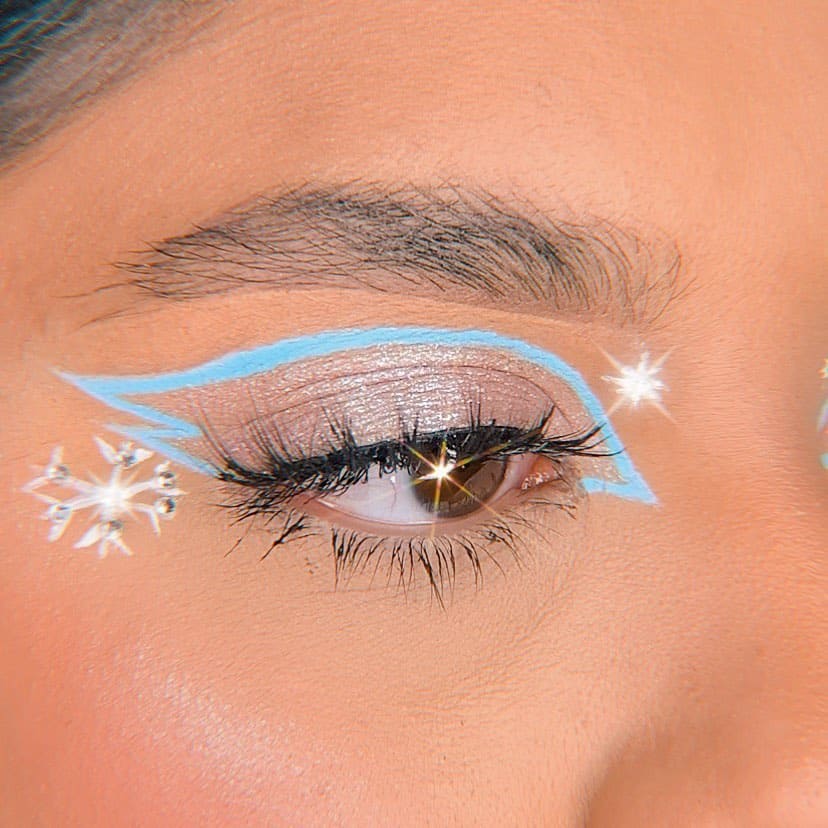 snowflake eyeliner ideas