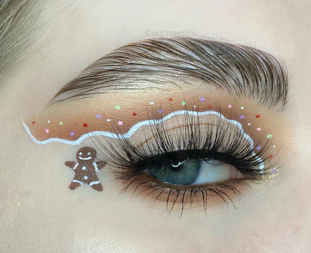 gingerbread christmas makeup 