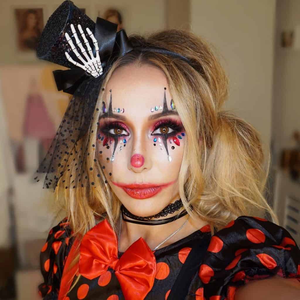 clown makeup orange 