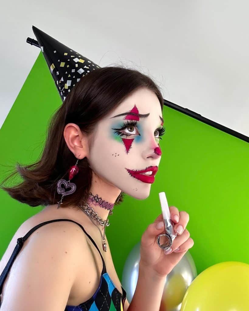 easy clown makeup 