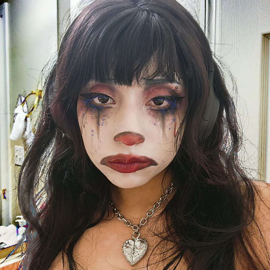 crying clown makeup 