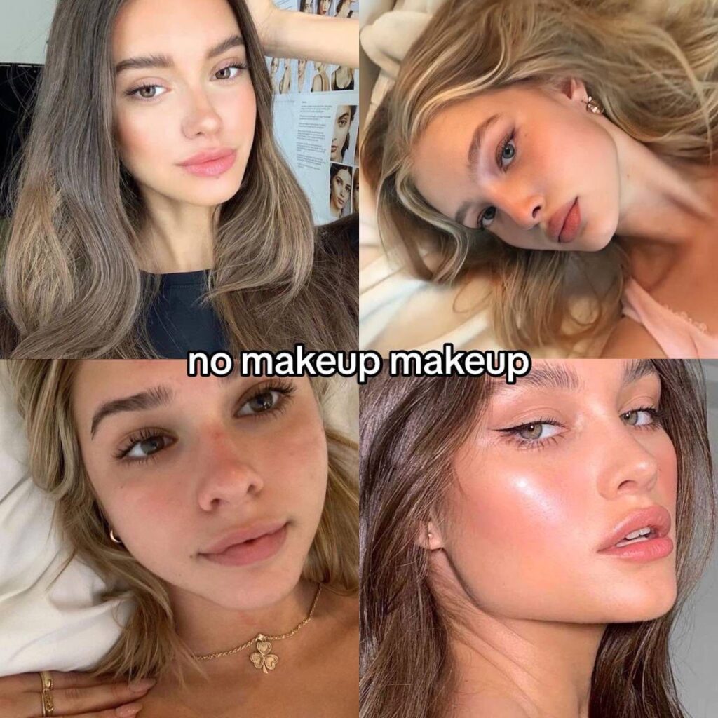 women wearing no makeup makeup