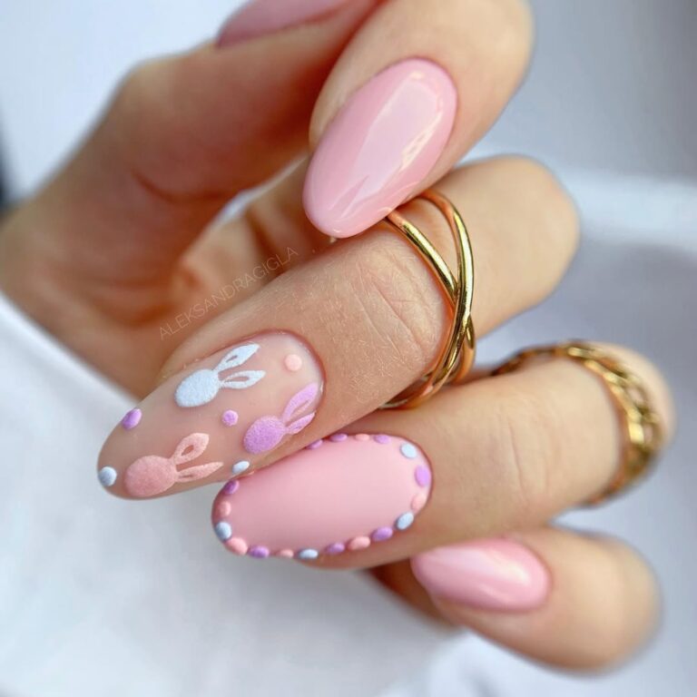 25 Cute Easter Nail Ideas for Spring (Pastel, Bunny & Floral Designs)
