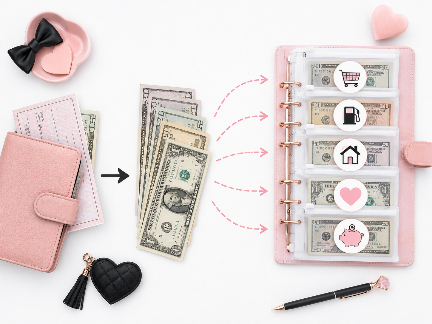 Cash Stuffing for Beginners: How to Organize Your Paycheck