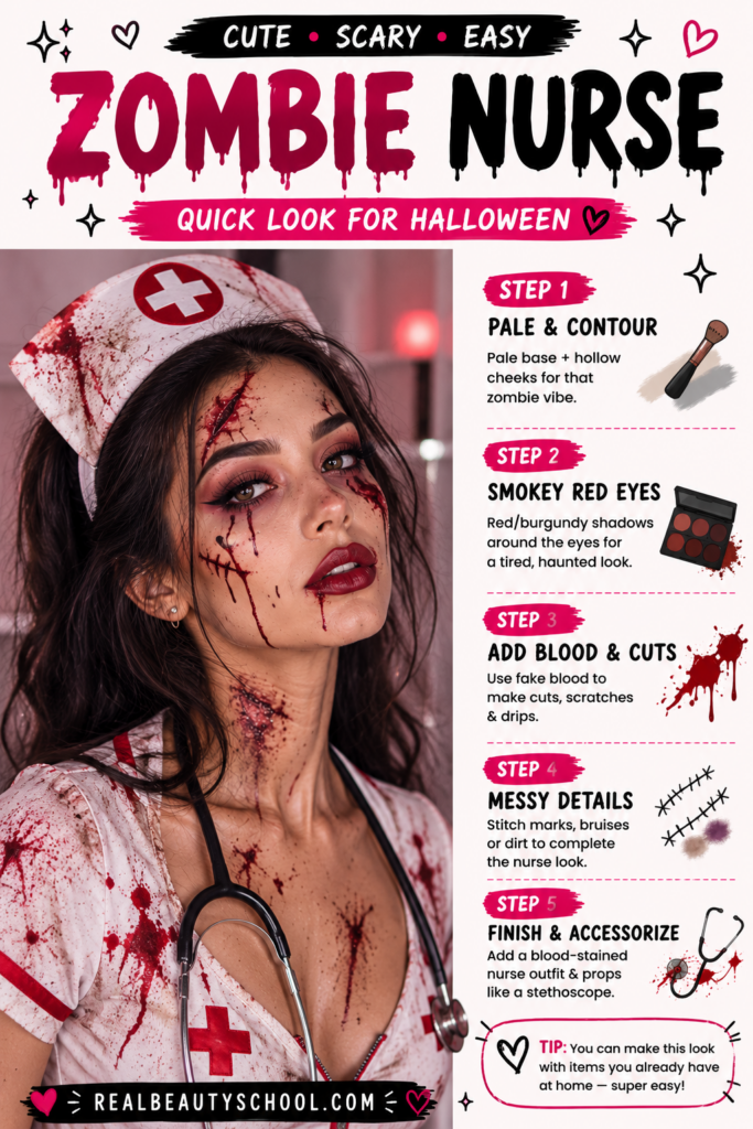 nurse zombie makeup